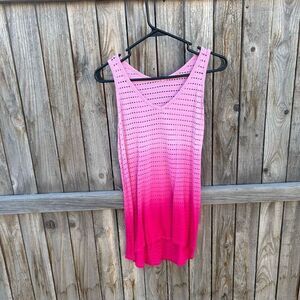 Swimsuit dress cover sleeveless holes size large